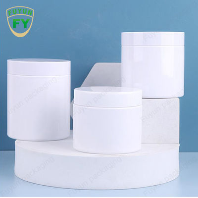 Πλαστικά καλλυντικά βάζα κρέμας της PET με τα άσπρα καπάκια 50ml 80ml 100ml 120ml