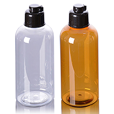 156mm πλαστικό μπουκάλι τονωτικού συμπιέσεων ύψους λαμπρό με τη μαύρη ΚΑΠ