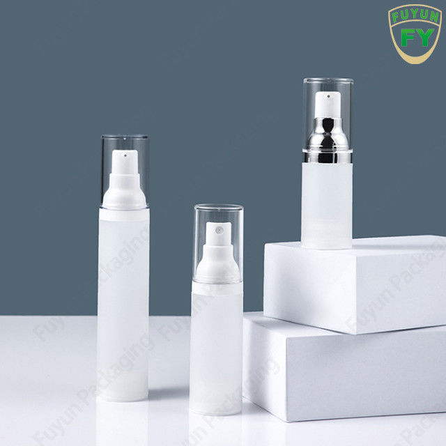 Χονδρικό 50ml κενό πλαστικό μπουκάλι κρέμας λοσιόν ταξιδιού μίνι κενό σαφές στρογγυλό χωρίς αέρα για τη φροντίδα δέρματος