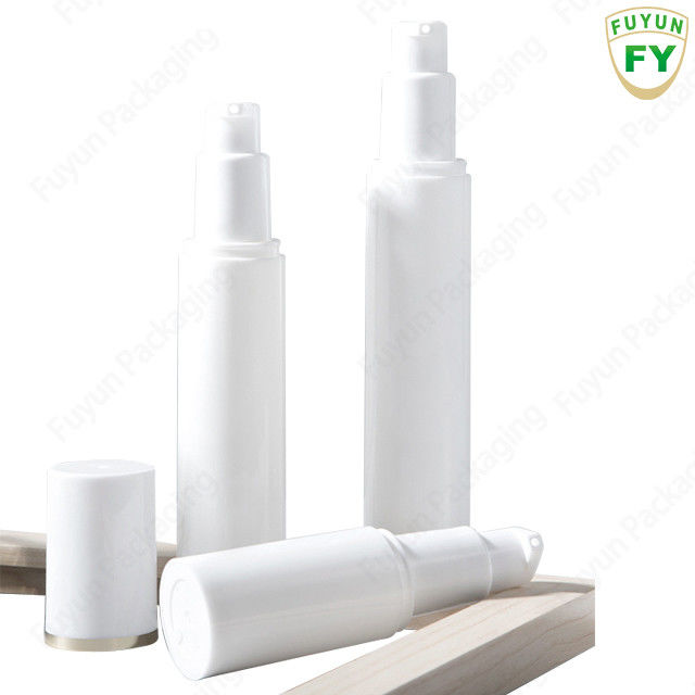 Κενή άσπρη 30ml καλλυντική αντλιών επιφάνεια εκτύπωσης οθόνης μπουκαλιών πλαστική