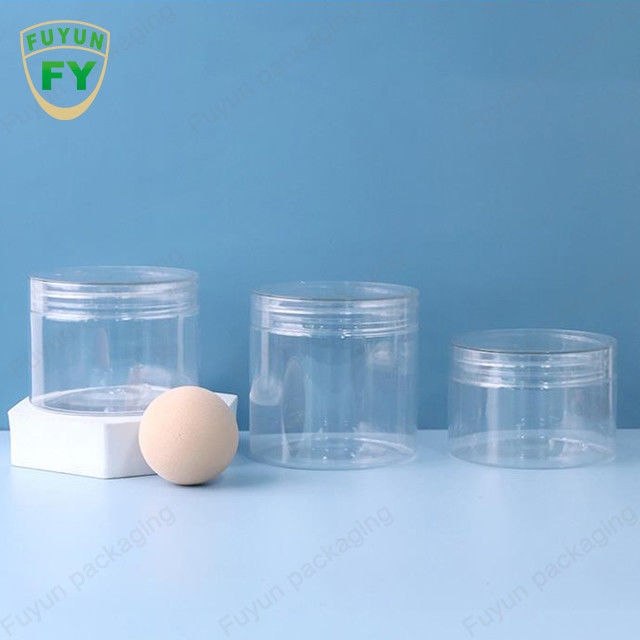 Ελεύθερα PET βαθμού τροφίμων πλαστικά βάζα φυστικοβουτύρου BPA με το τοπ καπάκι 100ml 500ml βιδών