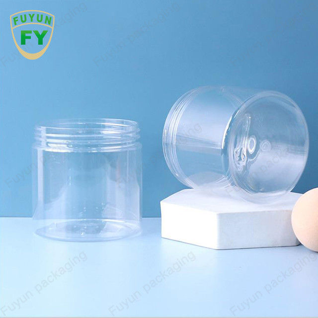 Ελεύθερα PET βαθμού τροφίμων πλαστικά βάζα φυστικοβουτύρου BPA με το τοπ καπάκι 100ml 500ml βιδών