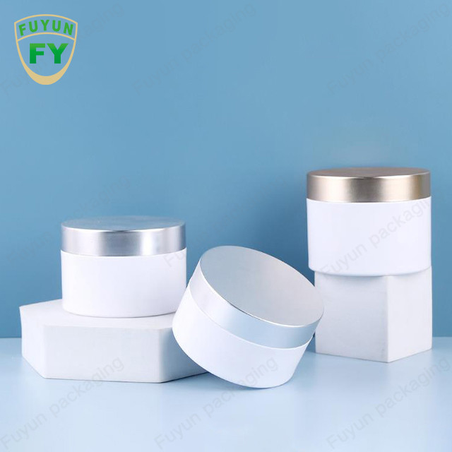 Το άσπρο σαφές χρώμα Fuyun 80ml 100ml 120ml πυκνώνει το πλαστικό βάζο κρέμας κατοικίδιων ζώων κατώτατων τοίχων με τη χρωματισμένη ΚΑΠ