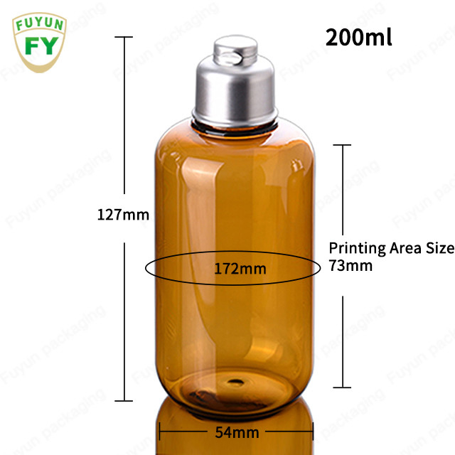 Πλαστικό μπουκάλι τονωτικού BPA ελεύθερο ανακυκλώσιμο 300ml με την ασημένια ΚΑΠ