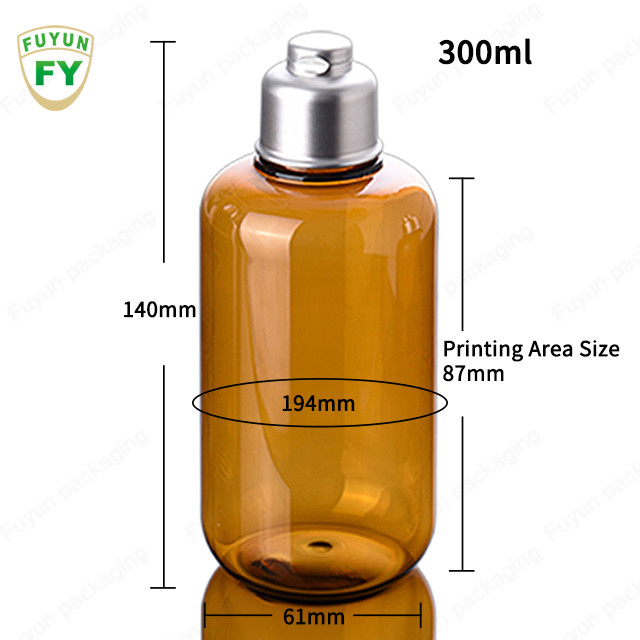 Πλαστικό μπουκάλι τονωτικού BPA ελεύθερο ανακυκλώσιμο 300ml με την ασημένια ΚΑΠ