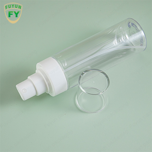 πλαστικό μπουκάλι ψεκασμού 120ml 150ml κενό καλλυντικό με την άσπρη αντλία