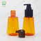 κενά PET πλαστικά μπουκάλια πετρελαίου τρίχας 80ml 2.5oz με το πορτοκάλι αντλιών λοσιόν