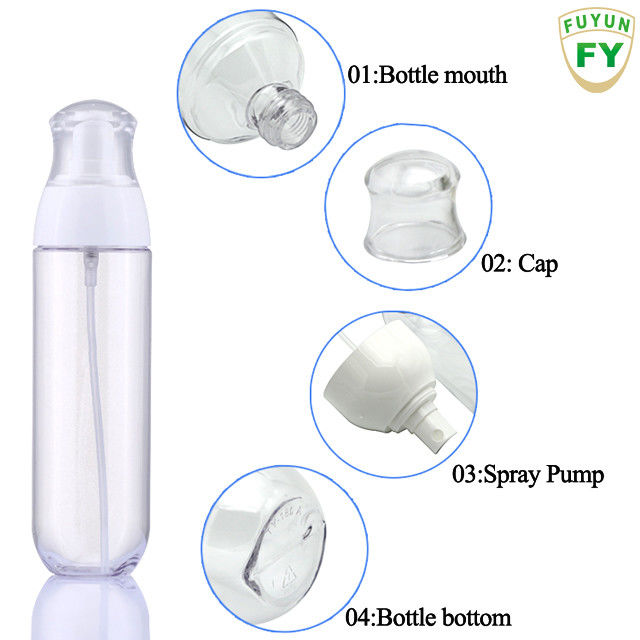 Πλαστικά μπουκάλια αντλιών PETG διαφανή για τη συσκευασία ομορφιάς