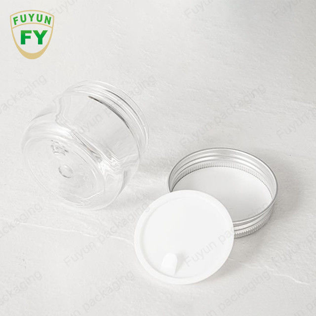 BPA-ελεύθερο εμπορευματοκιβωτίων σαφές μπισκότο αποθήκευσης τροφίμων της PET πλαστικό γύρω από το βάζο με το καπάκι για τη συσκευασία καραμελών