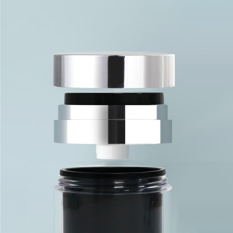50ml άσπρο μαύρο βάζο γαλακτώματος αντλιών Moisturizer χωρίς αέρα με την καλλυντική κενή συσκευασία ΚΑΠ