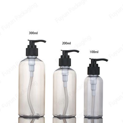 3,4 oz μπουκάλι διανομέων αντλιών σαμπουάν, σαφή ηλέκτρινα μπουκάλια αντλιών ντους