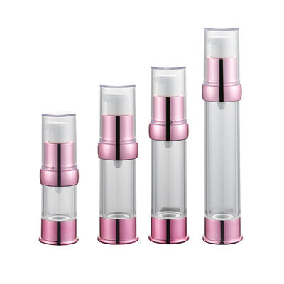 Χονδρικό 15ml 30ml 40g 50ml κενό πλαστικό μπουκάλι κρέμας λοσιόν ταξιδιού μίνι κενό σαφές στρογγυλό χωρίς αέρα για τη φροντίδα δέρματος