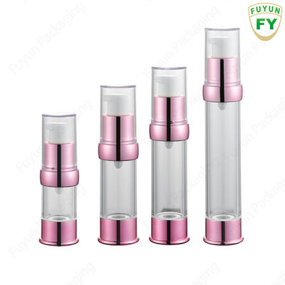 Χονδρικό 15ml 30ml 40g 50ml κενό πλαστικό μπουκάλι κρέμας λοσιόν ταξιδιού μίνι κενό σαφές στρογγυλό χωρίς αέρα για τη φροντίδα δέρματος