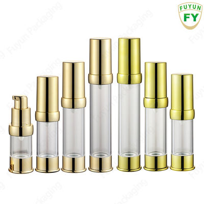 Χονδρικό 15ml 30ml 40g 50ml κενό πλαστικό μπουκάλι κρέμας λοσιόν ταξιδιού μίνι κενό σαφές στρογγυλό χωρίς αέρα για τη φροντίδα δέρματος