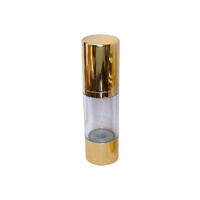 30ml χρυσό χωρίς αέρα μπουκάλι αντλιών για την καλλυντική κρέμα προσώπου λοσιόν