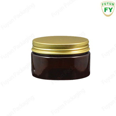 Πλαστικό 3,5 Oz ηλέκτρινο ευρύ στοματικό βάζο με το καπάκι αργιλίου