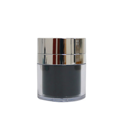 50ml άσπρο μαύρο βάζο γαλακτώματος αντλιών Moisturizer χωρίς αέρα με την καλλυντική κενή συσκευασία ΚΑΠ