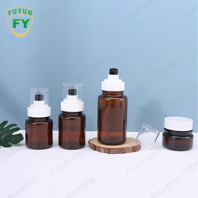Συνεχής ψεκασμός μπουκαλιών αντλιών Fuyun 40ml 60ml ηλέκτρινος Skincare πλαστικός