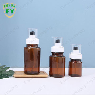 Συνεχής ψεκασμός μπουκαλιών αντλιών Fuyun 40ml 60ml ηλέκτρινος Skincare πλαστικός