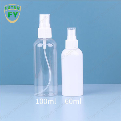 60Ml διαφανής ψεκασμού της PET πλαστική καλλυντική συσκευασία διανομέων αντλιών μπουκαλιών κενή