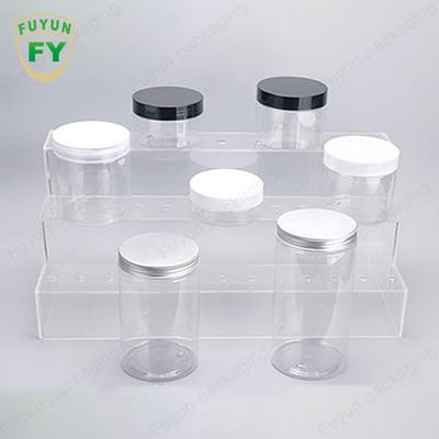 διαφανή πλαστικά συσκευάζοντας βάζα 30ml 40ml 150ml με το βαθμό τροφίμων αλουμινίου ΚΑΠ