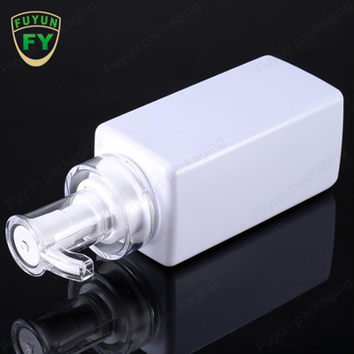 Σαφές άσπρο τετραγωνικό μπουκάλι 300ml 400ml 600ml 800ml διανομέων αντλιών σαμπουάν
