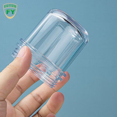 1.69oz 3.38oz που πυκνώνει τις σαφείς πλαστικές ευθείες πλευρές βάζων συσκευασίας
