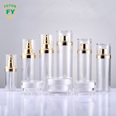 Ακρυλικό βάζο καθορισμένο 30ml 100ml 120ml Skincare μπουκαλιών αντλιών ψεκασμού λοσιόν συνήθειας