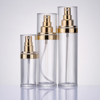 Ακρυλικό βάζο καθορισμένο 30ml 100ml 120ml Skincare μπουκαλιών αντλιών ψεκασμού λοσιόν συνήθειας